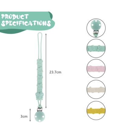 Vicloon Silicone Pacifier Chain - 4 Pack Baby Pacifier Clip for Boys & Girls | Cute Animal Design Gift - Buy Online on GoSupps.com