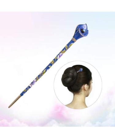 Beaupretty Chinese Rhinestone Hair Stick Hair Chopsticks Hairpin Chignon Pin Hair Accessories (Blue) - Buy Online on GoSupps.com