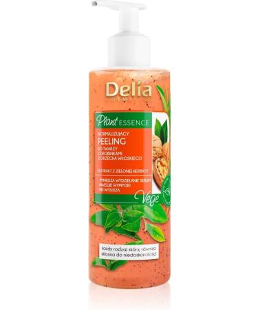 Delia Cosmetics - Plant Essence - Facial Scrub - Removes Impurities - Vegan Friendly Peeling - Natural Ingredients - All Skin Types - Reduces Excess Sebum Eliminates Blemishes - Moisturizes - 200 ml - Buy Online on GoSupps.com