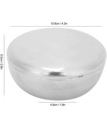 FILFEEL Stainless Steel Shaving Bowl with Lid | Ideal for Shaving Soap & Rich Lather (304 Stainless Steel) - Premium Quality & Durability - Buy Online on GoSupps.com