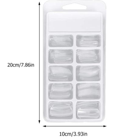 Healeved 1 Set Nail Set Manicure Kits Nail Art Clip Clear Nail Forms Nail Clip Nail Fixing Clips Nail Gel Dual Forms for Toenails White Finger Clip Stainless Steel and Nylon Fiber Lengthen - Buy Online on GoSupps.com