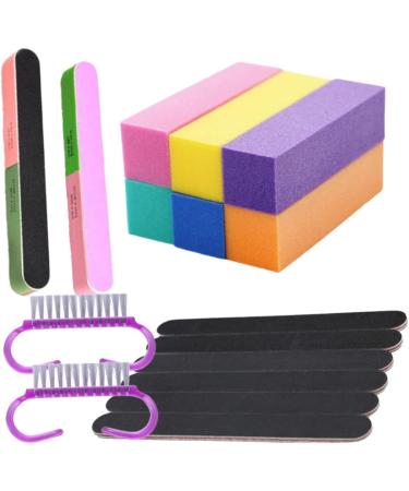 DOITOOL 2 Sets Mini Nail Brush Sanding Stripe Polishing Buffers Manicure Tools Professional Nail Files Gel Nail Polishes Nail Care Kit Nail Buffer Nails Gel Kit Pedicure Brush King - Buy Online on GoSupps.com