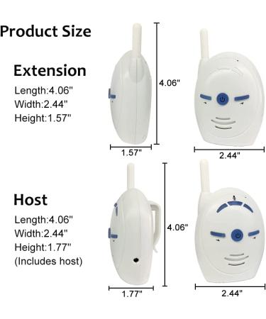 Guazi Store Wireless Audio Baby Monitor - Children's Voice Walkie-Talkie with 2-Way Call Function - Buy Online on GoSupps.com