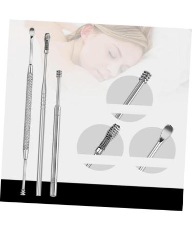 NOLITOY 3sets Ear Wax Picker Tool Ear Care Supplies Portable Cleaning Kit 7pcs*3 Silverx3pcs 12cmx3pcs - Buy Online on GoSupps.com