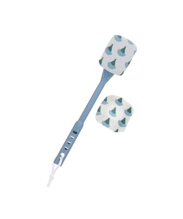 Hemoton 1pc Bath Brush Cleaning Scrubber Shower Bath Brush Wash Brush Body Bath Back Brush Body Bath Brush Body Brush Bathing Accessory Shower Head Household Fiber Bath Towel Blue