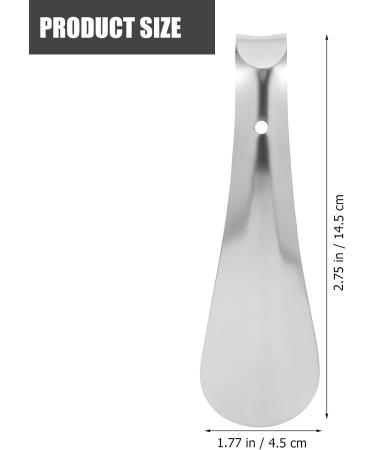 DOITOOL Stainless Steel Metal Shoe Horn Set - 2 Pcs Portable Travel Shoe Helper for Seniors, Men, Women, and Kids - 14.5cm - Buy Online on GoSupps.com