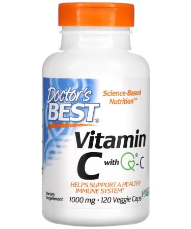 Doctor's Best - Vitamine C avec Quali C 1000 mg | Vitamine C avec Q-C | 1000mg - 120 vcaps