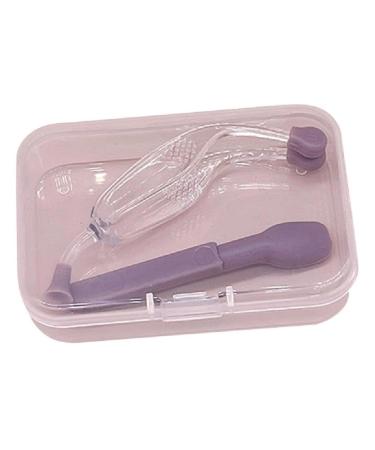 Soft silicone shovels tweezers set for the safe insertion of contact lenses.