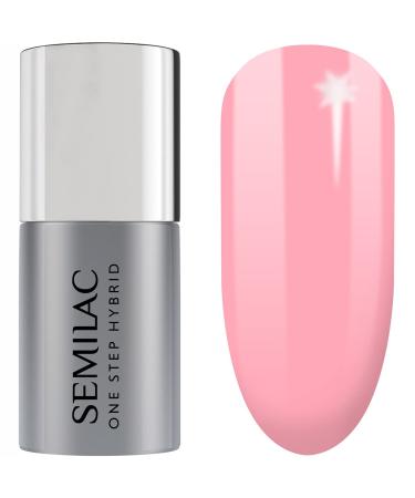 S630 Semilac One Step Hybrid Nail Polish 3in1 French Pink 5 ml Innovative UV LED Color Nail Polish S630 French Pink