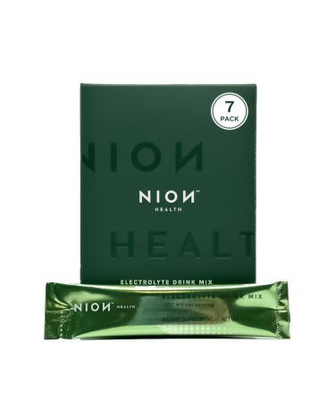 NION Electrolyte Powder | Negative Ion Hydration Packets | No Sugar Calories Artificial Ingredients | Intermittent Fasting Support | Improve Energy Stamina Mitochondrial Function 30 Servings (Pack of 7)
