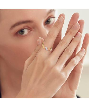 Vicmag Copper Magnetic Rings for Arthritis Pain Relief - 99.99% Pure Copper Adjustable Size Gift Box Included | Tricolor & Silver Matt Design for Men & Women - Buy Online on GoSupps.com