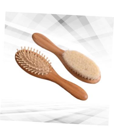 FOMIYES 1 Set Scalp Shampoo Baby Tool Bath Set - Natural Wooden Hair Comb and Brush for Baby Massage and Gentle Hair Care - Buy Online on GoSupps.com
