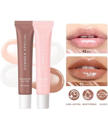  SONGVISON butter lip balm colorful lip balm moisturizing and nourishing lip oil long lasting shine non stick lip cut clear lip oil for dry lips - Buy Online on GoSupps.com