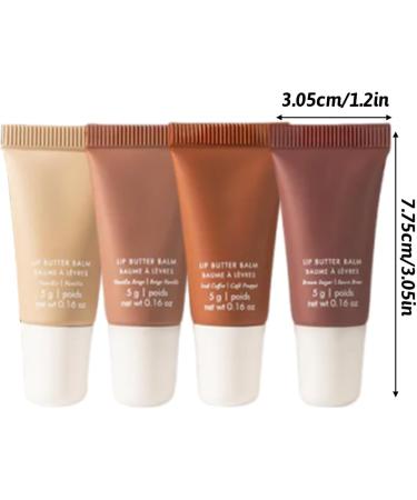  Generisch Set of 4 glossy and plumping lip glosses moisturizing nude color - Buy Online on GoSupps.com