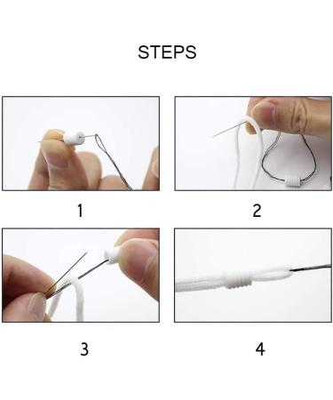 MBBEST 100PCS Cord Locks Silicone for Drawstrings - Adjustable Non Slip Stopper & Lanyard Buckle Barrel Connectors (50 Black 50 White) - Buy Online on GoSupps.com