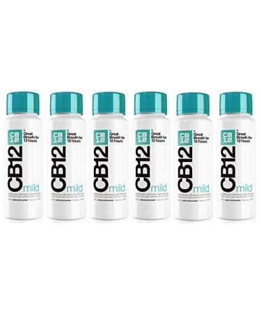 CB12 250ML 6 PACK MILD MINT Safe Breath Oral Care Agent by Meda