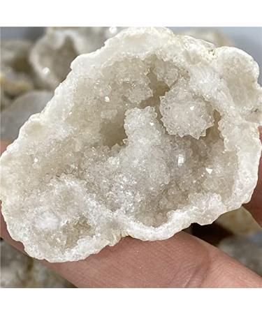 Crystals Stones Raw Irregular Natural Stone White Agate Slice Quartz Minerals Home Decoration (Size : 2pcs) HOMEZHOU (Size : 2pcs)