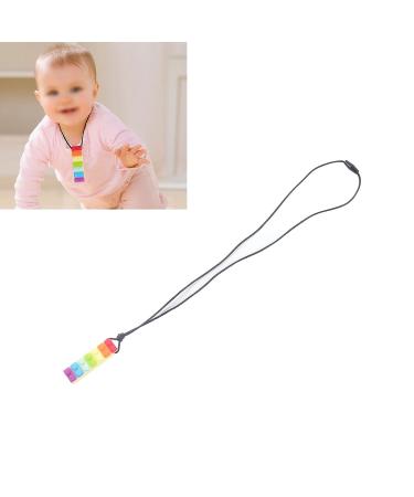 Sensory Chew Necklace for Kids - Colorful Soft Gum Baby Teether Toy (Yellow) - Buy Online on GoSupps.com