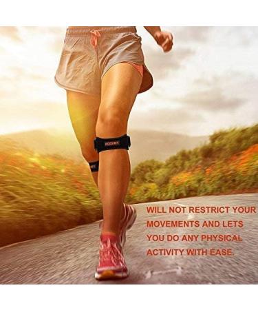 Knee Strap HOOHEY 2 Count - Patella Support for Arthritis, Pain Relief & Stabilization - Ideal for Sports & Activities - Buy Online on GoSupps.com