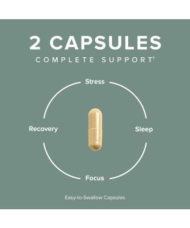 Nature's Lab Gold Magnesium + Ashwagandha with L-Theanine - Promotes Stress Management & Mood Health* - 60 Capsules (30 Day Supply) - Buy Online on GoSupps.com