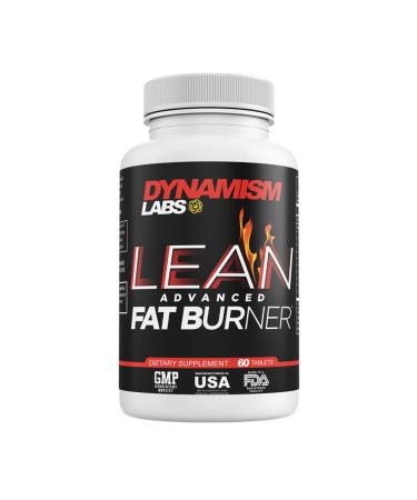 Dynamism Labs Lean Advanced Fat Burner | Garcinia Cambogia Extract Green Tea Extract Raspberry Ketone | Made in USA (60 Tablets)