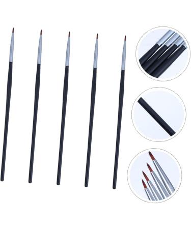 WOONEKY 5pcs Fine Eyeliner Brush Make up for Face Lipstick Brush Gel Liner Eyeliner Black Fiber - Buy Online on GoSupps.com