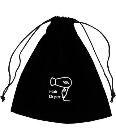 FOYTOKI 5 Pcs Hair Dryer Storage Bag Gym Holder Drawstring Bag Drawstring Bags S choir Black Flannel - Buy Online on GoSupps.com