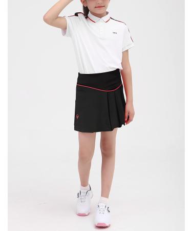 Kiench Girls' Red Athletic Skort | Tennis Golf Gymnastics Running Shorts | Size 12-14 - Buy Online on GoSupps.com