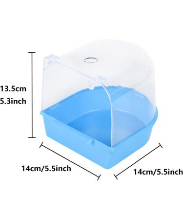 Bird Bath Tub for Small Parrots and Birds - Hanging Parrot Bathtub - Pet Bird Cage Accessories in Blue - Buy Online on GoSupps.com