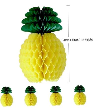 CAXUSD 5pcs Plant Decor Party Decor Honeycomb Gift Pineapple Yellow 5PCS 20CM - Buy Online on GoSupps.com