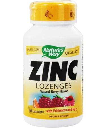 Natures Way Zinc Lozenges 60 CT - Immune Support Supplement - Buy Online on GoSupps.com