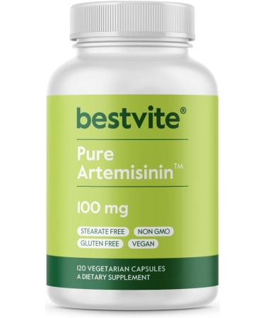 BESTVITE Artemisinin 100mg (120 Vegetarian Capsules) - No Stearates - No Flow Agents 120 Count (Pack of 1)
