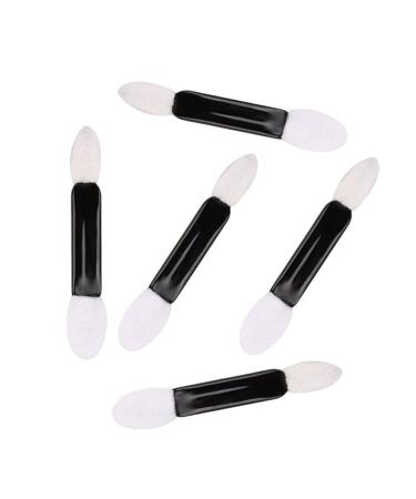 SOESFOUFU 50pcs Lipstick Kit Dual Eyeshadow Brush Eye Shadow Applicator Smudge Brush Sponge Stick Travel Oval