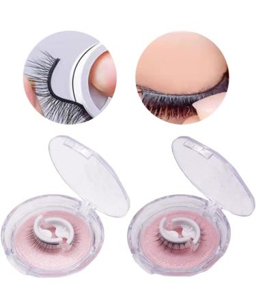 reusable eyelashes Self Adhesive Eyelashes Reusable Waterproof Fake Eyelashes Natural Realistic Fluffy Lashes 2Pair - Buy Online on GoSupps.com