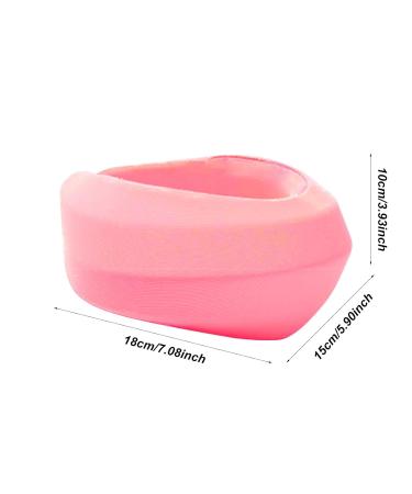 Anulely Rescue: Soft Adjustable Neck Collar - Fragrance Foam Pillow for Pressure Relief & Support - Perfect for Sleep - Pink - Buy Online on GoSupps.com