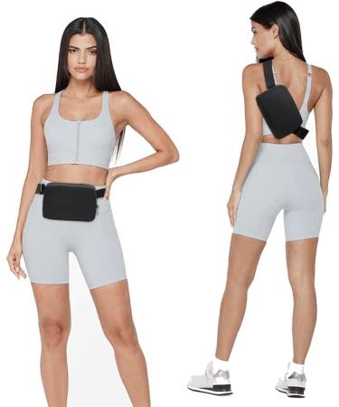 Belt Bag Waist Pack Crossbody Fanny Pack for Women and Men - Adjustable Strap, Small Pouch for Travel, Workout, Running - Black - Buy Online on GoSupps.com