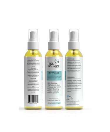 RE-Vitalize - Liquid Vitamin Hair Mist - Adds Shine Prevents Breakage Anti Frizz & Repairs Damaged Hair - Leave in Conditioner Hair Spray w/Biotin & Keratin Hair Treatment - 6 oz - Buy Online on GoSupps.com