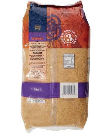 T & L Demerara Sugar 3kg | Natural & Unrefined | Deliciously Sweet | Brown Sugar | Splash resistant | Pure Cane Sugar | With Caramel Notes | Prefered By Pastry Chefs - Buy Online on GoSupps.com