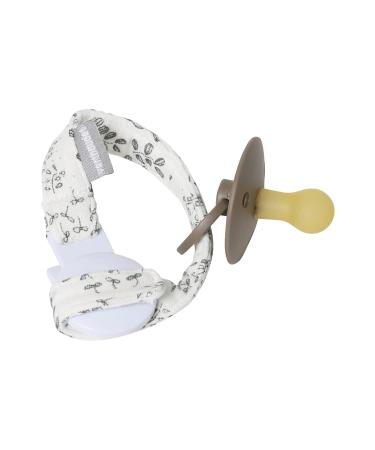 VERTBAUDET Floral Wool Pacifier Chain - White Print One Size | International Shipping - Buy Online on GoSupps.com