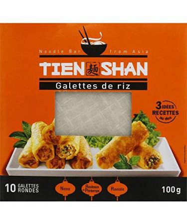 TIEN SHAN - Rice Cakes Pancakes 100G - Pack of 4 - Free Shipping