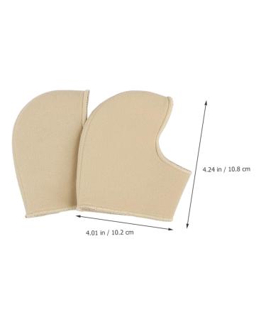 Beaupretty Heel Cups for Women - Ankle Covers & Sole Protectors | Comfortable Heel Pads & Protective Covers | Plantar Socks - 10.8x10.2cm Khaki - Buy Online on GoSupps.com