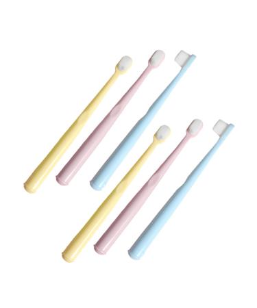 Partykindom 6th children's toothbrush travel toothbrush soft toothbrush household toothbrush manual toothbrush portable toothbrushes toothbrush soft teeth light manual toothbrush set baby pp 1 piece (1 Pack) sorted color