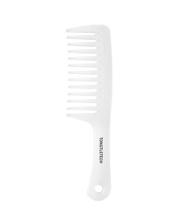 Wide Tooth Comb Detangling Hair Brush Wide Comb Handgrip Comb Detangler Comb Paddle Hair Comb Care Best Styling Comb for Long Wet & Dry or Curly Hair White White Detangling Comb
