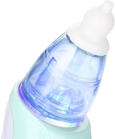 Portable Electric Baby Nasal Aspirator with 2 Silicone Tips, LED Light & Music - Blue | For Infants & Toddlers - Buy Online on GoSupps.com