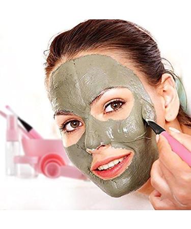 Facial Care Mask Mixing Tool Sets Bowl Stick Brush Gauge Cleaning Mat 9 in 1 Set Pink - Buy Online on GoSupps.com