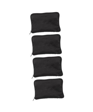 Gleavi 4 pieces blood sugar measuring device housing zip pocket portable blood pressure meter storage bag for glucometer.