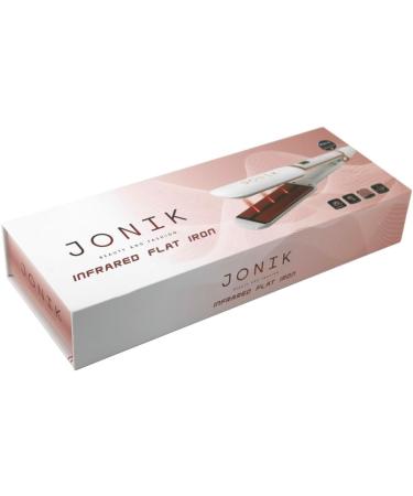 JONIK BEAUTY Professional Hair Straightener & Curler - Infrared Technology Ceramic Tourmaline Plates Glossy White Finish - Buy Online on GoSupps.com