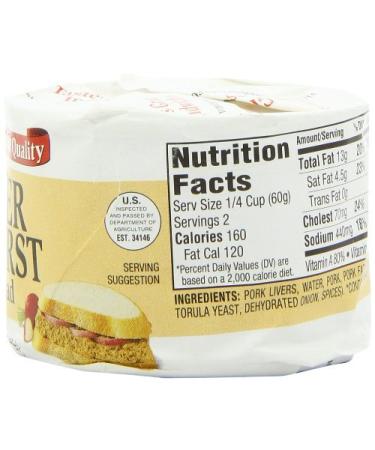 Underwood Liverwurst Spread 4.25 Ounce (Pack of 2) - Buy Online on GoSupps.com