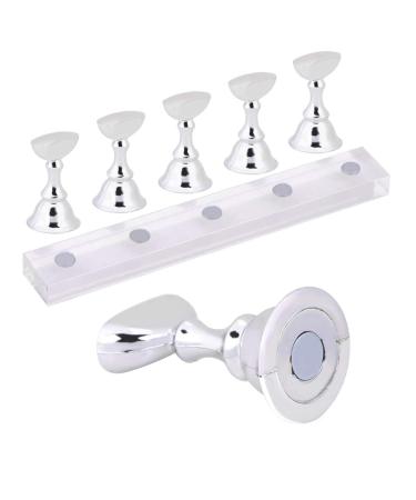 Magnetic Nail Art Tip Holders - Checkerboard Display & Convenient Pull Stand for Perfect Nail Designs - Buy Online on GoSupps.com