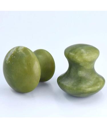 Uonlytech Skin Care Tools - 2pcs Jade Roller & Mushroom Tools for Wrinkle Removal | Home Spa Green Skincare - Buy Online on GoSupps.com